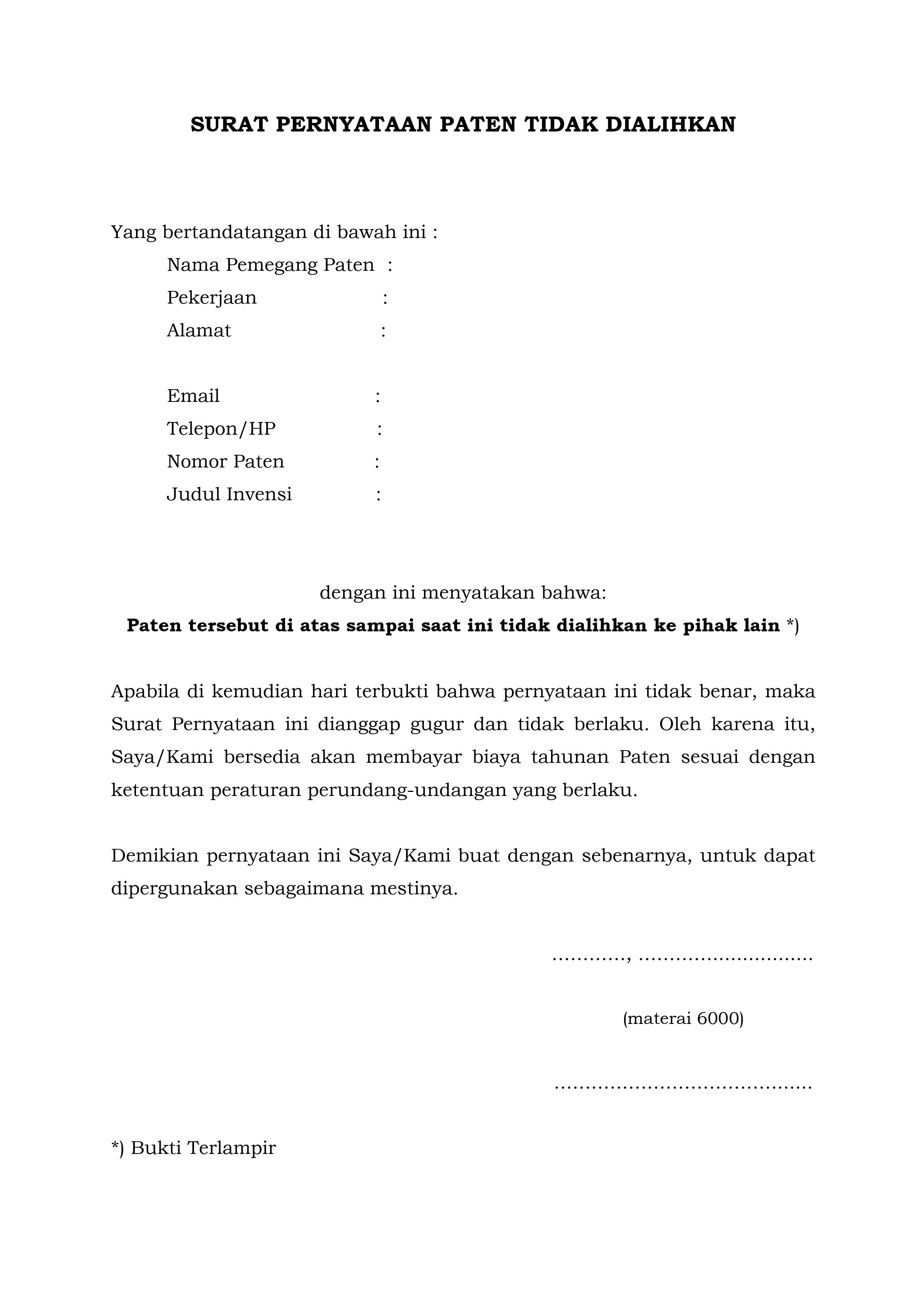 Formulir Dan Format Surat